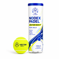 Nouvelle Arrivée - Balle de Padel en Caoutchouc Haute Élasticité et Résistance, Rose, Personnalisable avec Logo, en Boîte