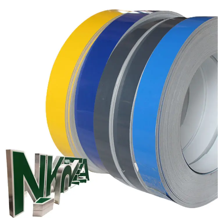 Color Aluminum Coil para Channel Letter preço com cores diferentes revestidas anodizado alumínio trim carta sinais