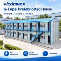 VICDOWEX Bâtiment préfabriqué personnalisé de type K (vicdowex-K1) – Conception modulaire contemporaine pour camp de construction, bureau ou logement d'ouvriers