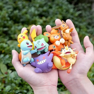 Set di Action Figure Pokémon Eevee <span class=keywords><strong>Serie</strong></span> Papap, Modellini Pikachu, Statuette Poke Mon, Giocattoli per Bambini, Regalo, Scatola Sorpresa - Product Image 2