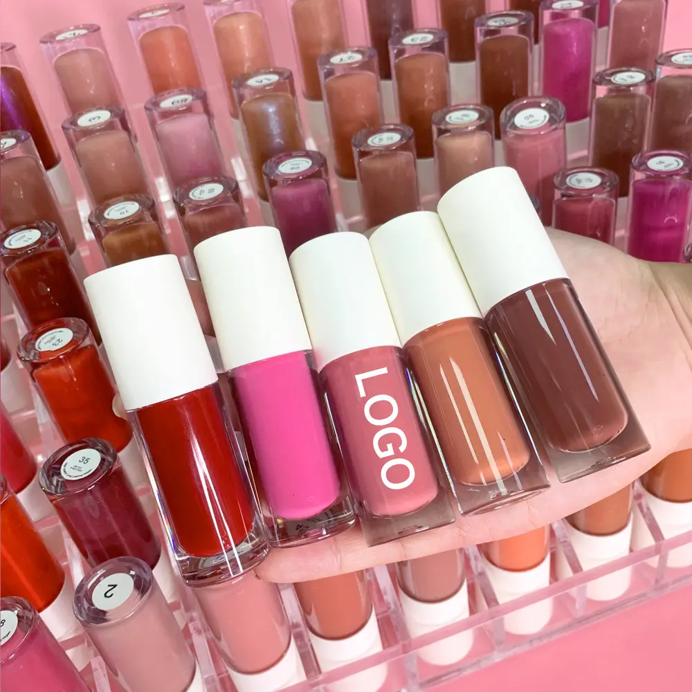 Maquillaje al por mayor 50 colores acabado mate lápiz labial de larga duración vegano Etiqueta Privada lápiz labial líquido resistente al agua