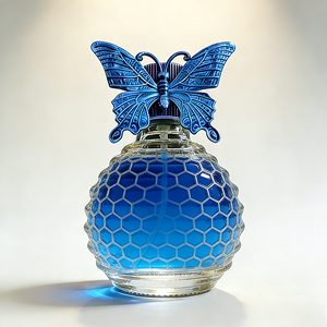Emballage de parfum de luxe, flacon de parfum vide en verre de 100 ml avec couvercle en forme de papillon - Product Image 5