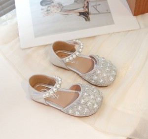 Chaussures de princesse pour filles, nouvelle collection été, version coréenne, semelle souple, sandales de princesse à la mode avec perles, princesse de l'eau - Product Image 4