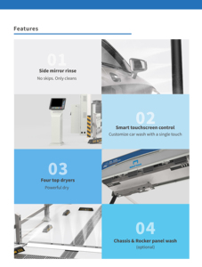 <strong>Fully</strong> <strong>Automatic</strong> Electric 360 Degree Touchless <strong>Car</strong> <strong>Wash</strong> Machine with Stainless Steel Brushes for Passenger <strong>Cars</strong> &amp; SUVs - Product Image 5
