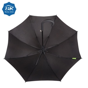 46-Inch Vented Windproof Straight Umbrella with Double <b>Canopy</b> for Typhoon Season Storm Protection - Product Image 2