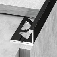 Profilé de finition de carrelage de style transitionnel pour applications en appartement, en métal, céramique et aluminium, vente en gros du fabricant