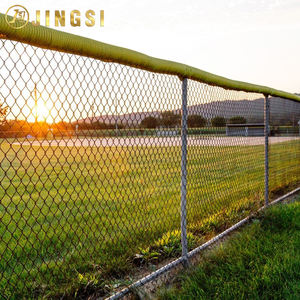 Black Galvanized Diamond Wire Mesh Chain Link Fence Frame Fence Grillage Pour Clture <strong>Champ</strong> - Product Image 1