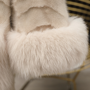 Phụ Nữ Của Giản Dị Giữa Chiều Dài Mùa Đông Áo Khoác Áo Khoác Quá Khổ Bất <span class=keywords><strong>Fox</strong></span> Chồn Cổ Áo Lông Thú Lông Thú Lông Thú Thật Áo Khoác Bán Buôn Áo Khoác - Product Image 6