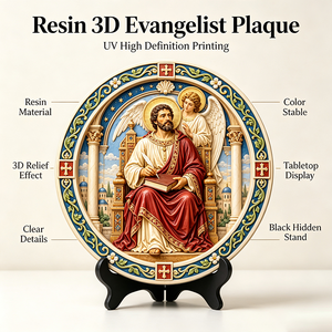 Artesanía de Resina Personalizada, Placa Escultórica de la Iglesia Católica, San Mateo, Arte Decorativo en Relieve 3D, Evangelista, Decoración de Pared para el Hogar, Regalo, Venta al por Mayor - Product Image 4