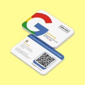 Présentoir de table de bureau modèle ISO personnalisé <span class=keywords><strong>blanc</strong></span> PVC vierge carte d'<span class=keywords><strong>examen</strong></span> d'affaires QR <span class=keywords><strong>Code</strong></span> étanche 213 NFC avec RFID - Product Image 1