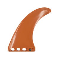 Ailerons centraux de planche de surf couleur personnalisée, aileron de surf longboard 9.0' en plastique, ailerons simples