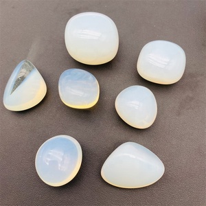 Toptan doğal beyaz kristal çakıl şifa Opal eskitme taş - Product Image 3