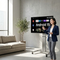 Televisor Inteligente Portátil con Retroiluminación LED Blanca, Pantalla Táctil Android 15, Procesador RK3588, 8GB de RAM, 256GB de ROM, Pantalla Personalizable OEM