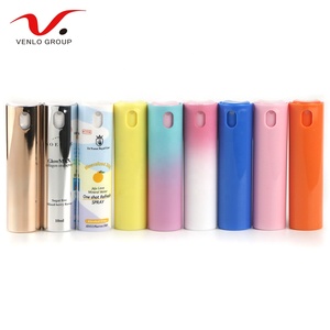 10ml cosmetic round square shape Pocketable perfume plastic spray bottle mist hand sanitizer bottle refills