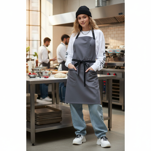 Grembiule in Cotone Senza Maniche di Alta Qualità, Riutilizzabile per Cucina, Pulizie, Ristoranti, Matrimoni, Feste Natalizie - Product Image 3