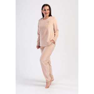 Conjunto de Pijama de Terciopelo para Mujer, Talla XXL, Cuello Redondo, Manga Larga, con Bolsillo Ovalado, Ropa de Dormir Holgada - Product Image 4