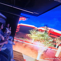 Bioskop Terbang Tanpa Kacamata 6DOF Platform Gerak Tergantung Teater Kubah Penarik Kerumunan Pusat Perbelanjaan Pusat Pameran Imersif