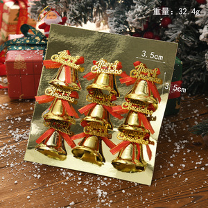 Pita Natal WOWEI dengan Lonceng, Pita Mini untuk Kerajinan, Ornamen Pita Mini 2 Inci untuk Dekorasi Pohon Natal, Pita untuk Karangan Bunga - Product Image 4