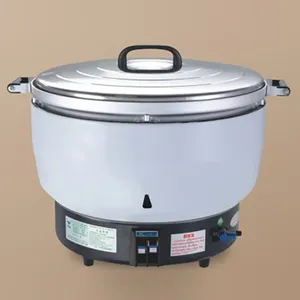 Penanak nasi elektrik tipe Drum, peralatan memasak pengukus Stainless Steel kapasitas besar