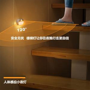 Luz de inducción inteligente <span class=keywords><strong>LED</strong></span> luz de noche carga lámpara doméstica control pasillo armario dormitorio Luz - Product Image 5