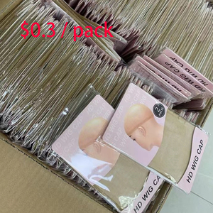Extensible Respirant Nylon Clair Nude Ultra Élastique Peau Transparente Super Mince Invisible Hd Sheer Perruque Bas <span class=keywords><strong>Cap</strong></span> Pour Perruque - Product Image 1