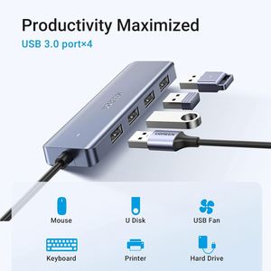 UGREEN <strong>USB</strong> C <strong>Hub</strong> <strong>4</strong> <strong>Ports</strong>, <strong>USB</strong> C To <strong>USB</strong> <strong>Hub</strong> With <strong>4</strong> <strong>USB</strong> <strong>3.0</strong>, Powered <strong>USB</strong> C Splitter For Laptop - Product Image 2