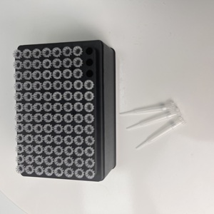 หัวดูดสารแบบใช้แล้วทิ้งชนิดใส PP 250μL สำหรับห้องปฏิบัติการ บรรจุกล่อง ปลอดเชื้อ สำหรับปิเปต Aglient Bravo - Product Image 2
