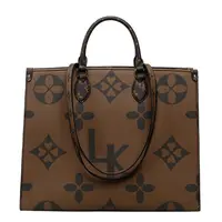 Wholesale Luxury Brand Genuine Leather Monogram with Lu Logo Neverfull Bags  Large Capacity Replica of Women Designer Handbags - China Luxury Handbag  and Black Luxury Bag price