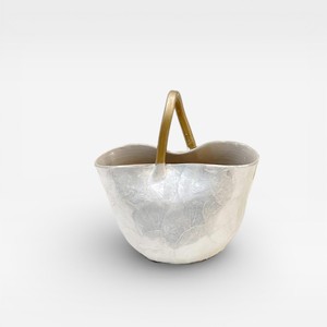 Elegante Jarrón de Mesa Contemporáneo de Bambú Natural y Madreperla, Ecológico, Hecho a Mano, Decoración de Lujo para el Hogar - Product Image 4