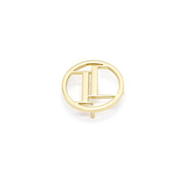Pour logo personnalisé breloques colorées alibaba lettre marque logo métal sac à main étiquettes marque logo métal vêtements de luxe maillot de bain