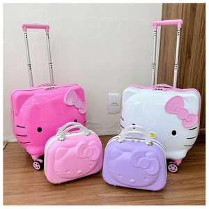 20 pollici Kawaii Kt gatto valigia da viaggio quattordici pollici custodia cosmetica grande capacità Multi-funzionale bagaglio per i bambini - Product Image 2