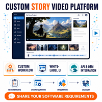 Logiciel de visualisation d'histoires longues personnalisé avec IA pour la production de contenu YouTube
