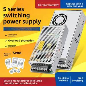 ספק כוח מיתוג Mean Well בעל הספק גבוה 24V <span class=keywords><strong>DC</strong></span> יחיד 1.5A, 220V ל-24V, יעילות 89%, הגנה מפני מתח יתר, יציאות LED - Product Image 5