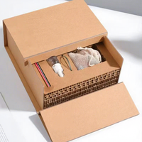 Boîte cadeau en carton nid d'abeille personnalisée, boîte d'emballage portable en carton écologique et biodégradable, absorbant les chocs