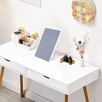Miroir mené potable mince de grande taille de maquillage de Tableau avec la fonction rechargeable