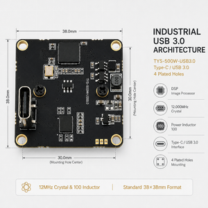 โมดูลกล้อง OEM 5MP PS5520 USB 3.0 ความเร็ว 5Gbps เซ็นเซอร์ CMOS ขนาด 1/2.5 นิ้ว เลนส์ M12 สำหรับการประมวลผลภาพแบบฝังตัวตามความต้องการ - Product Image 3