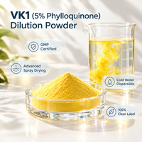 Poudre de Phylloquinone à 5% Séchée par Pulvérisation, Qualité Alimentaire, Vitamine K1 en Poudre, Matière Première pour Complément Nutritionnel, Vrac