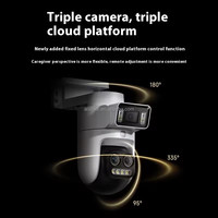 Caméra Extérieure Intelligente Xiaomi Mi Mijia 4 Pro 5MP 3K WiFi, Version Triple Zoom 9x, pour Contrôle par Application Xiaomi