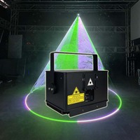 Laser Lumière Pleine Couleur en Alliage d'Aluminium IP54 avec Contrôle ILDA DMX 1W-6W 18/27CH, Effet d'Animation 3D via Application Téléphonique pour Fêtes, Discothèques, Scènes et DJ