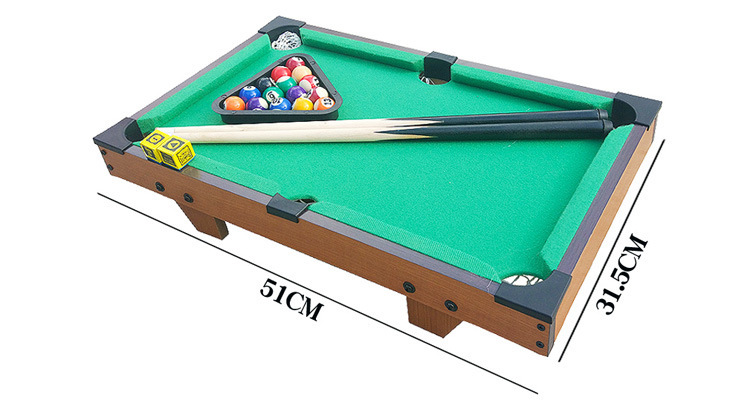 51 grande table de billard à pattes courtes