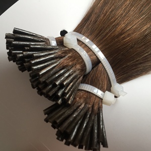 Extensiones de Cabello I-Tip 100% Remy Humano con Queratina Italiana Pre-Adherida, Cutícula Alineada, Doble Trama, Venta al por Mayor para Salones - Product Image 2