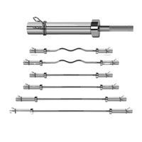 Équipement de fitness à domicile, ensemble de barres d'haltères, kit de musculation, barre olympique de 20 kg, barre de musculation avec plaques d'haltères