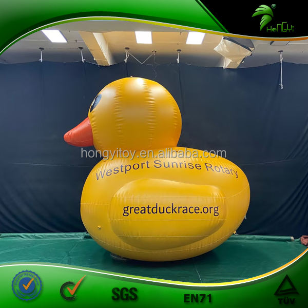 Giant Inflatable Yellow Duck Inflatable Advertising Mascot Toy with ...