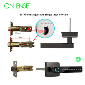 Onlense nhôm hợp kim kỹ thuật số xử lý tuya thông minh khóa cửa an Ninh Vân tay mật khẩu ứng dụng thông minh Nhà sinh trắc học điện - Product Image 5