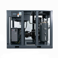 Compresseur d'air industriel à vis PM VSD à deux étages ZAKF ZAT-300 300HP 200KW Stationnaire avec moteur PLC et roulement à haut débit d'air