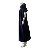 Túnica Premium Koshibo para Hombre, Thobe, Thawb, Estilo Árabe Saudí/Dubái, Kaftán para Fiesta en la Mezquita, Manga Corta, Transpirable, Ligero, Bordado