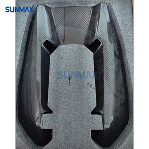 Sunmax for Chevrolet Corvette C8 Z06 2023 2024 Car <strong>Engine</strong> Cover Trim Accessories Real Carbon Fiber - Product Image 3