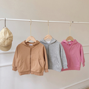 Manteau pour filles, style coréen, nouvelle collection automne 2025, vêtements pour enfants, manteau à fermeture éclair, style automne, à capuche - Product Image 2