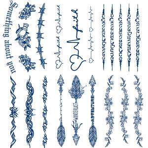 Tatuaje Temporal Impermeable 100% a Base de Plantas, Tatuajes Realistas Infinitos, Tatuaje Semipermanente de Larga Duración - Product Image 1