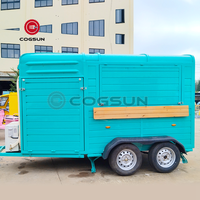 Camion mobile de restauration rapide Camion de restauration de glace Camion mobile de bière Cocktail Boisson Bar Traiteur Remorque pour chevaux Remorque pour aliments à vendre
